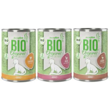 6x400g zooplus Bio macskatáp Vegyes próbacsomagban kép