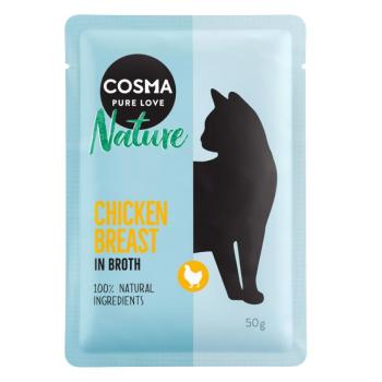 6x50g Cosma Nature tasakos nedves macskatáp- Csirkemell kép