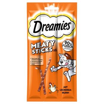 6x5g Dreamies Meaty Sticks csirke étrend-kiegészítő eledel macskáknak kép