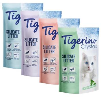 6x5l Tigerino Crystals vegyes próbacsomag 4 különböző fajtával: classic, levendula, virág, aloea vera kép