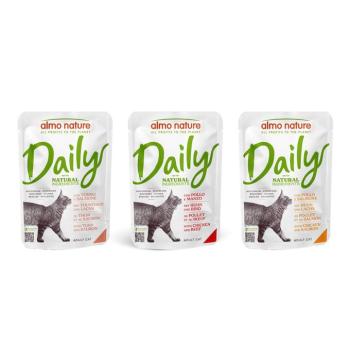 6x70g  Almo Nature Daily Menu nedves macskatáp-Vegyes csomag 1 (3 változattal) kép
