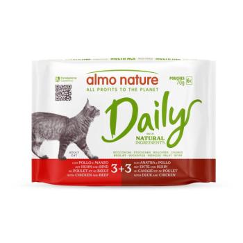 6x70g  Almo Nature Daily Menu nedves macskatáp-Vegyes csomag 3 (2 változattal) kép