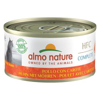 6x70g Almo Nature HFC Complete Csirke & sárgarépa nedves macskaeledel kép