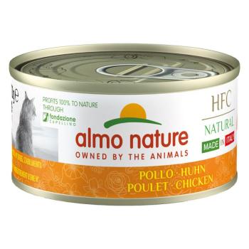 6x70g Almo Nature HFC Natural csirke Made in Italy nedves macskatáp kép