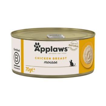 6x70g Applaws Mousse csirke nedves macskatáp kép