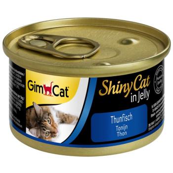 6x70g GimCat ShinyCat Jelly tonhal nedves macskatáp kép