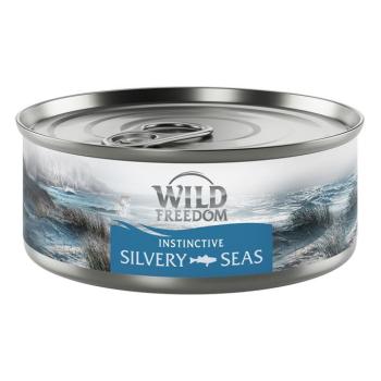 6x70g Wild Freedom Adult Silvery Seas farkassügér étrend-kiegészítő eledel macskáknak kép