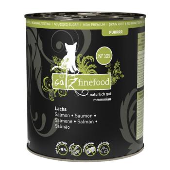 6x750g catz finefood nedves macskatáp - No. 105 lazac kép