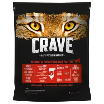 6x750g Crave marha & csirke száraz macskatáp kép