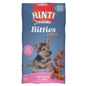 6x75g Rinti Extra Puppy Bitties jutalomfalat kutyáknak - csirke & kacsa kép