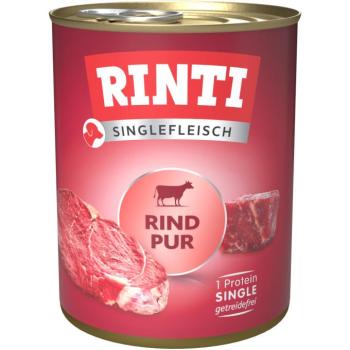 6x800 g Rinti Singlefleisch nedves kutyatáp- Marha pur kép