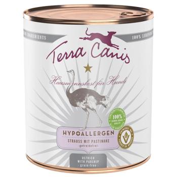 6x800 g Terra Canis Hypoallergen strucc & pasztinák nedves kutyatáp kép