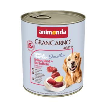 6x800g animonda GranCarno Adult Single Protein Sensitive Marha & burgonya nedves kutyatáp kép