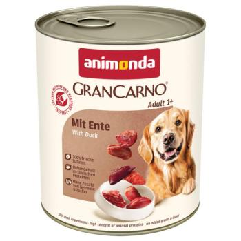 6x800g animonda GranCarno Original Adult kacsa nedves kutyatáp kép