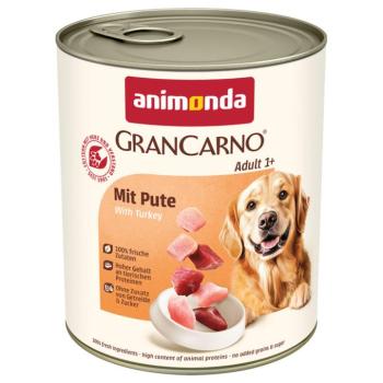 6x800g animonda GranCarno Original Adult pulyka nedves kutyatáp kép
