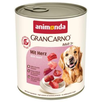 6x800g animonda GranCarno Original Adult szív nedves kutyatáp kép