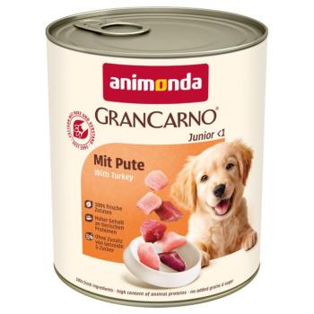 6x800g animonda GranCarno Original Junior pulyka nedves kutyatáp kép