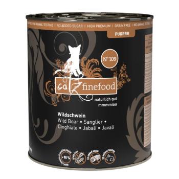 6x800g catz finefood nedves macskatáp - No. 109. vaddisznó kép