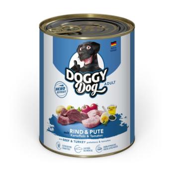 6x800g Doggy Dog Adult Marha & pulyka nedves kutyaeledel kép