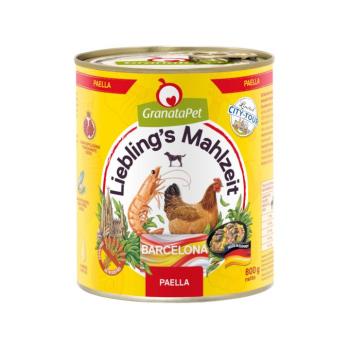 6x800g Granatapet Liebling's Mahlzeit City Tour Barcelona (Paella) nedves kutyatáp kép