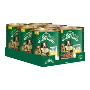 6x800g James Wellbeloved Senior Dog Hypoallergenic bárány & csirke nedves kutyaeledel kép