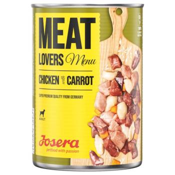 6x800g Josera Meatlovers Menü Csirke & sárgarépa nedves kutyatáp kép