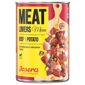 6x800g Josera Meatlovers Menü Marha & burgonya nedves kutyatáp kép