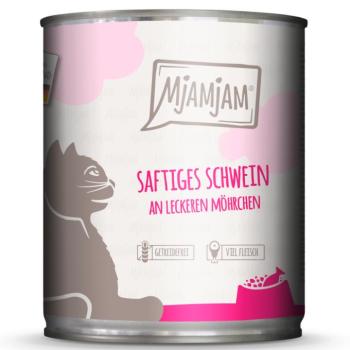 6x800g MjAMjAM Sertés & sárgarépa nedves macskatáp kép