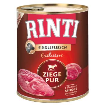 6x800g RINTI Singlefleisch Exclusive nedves kutyatáp- Kecske pur kép