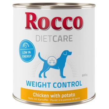 6x800g Rocco Diet Care Weight Control csirke & burgonya nedves kutyatáp kép