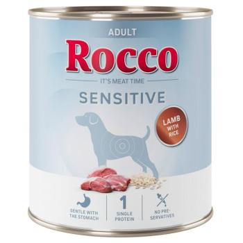 6x800g Rocco Sensitive bárány & rizs nedves kutyatáp új receptúrával kép
