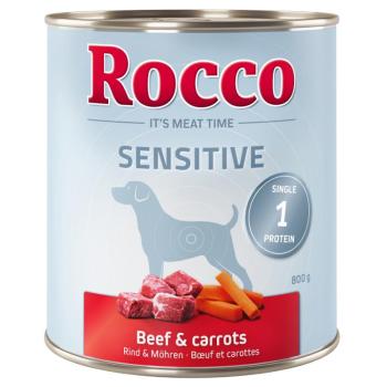 6x800g Rocco Sensitive Marha & sárgarépa nedves kutyatáp kép