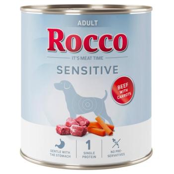 6x800g Rocco Sensitive marha & sárgrépa nedves kutyatáp új receptúrával kép
