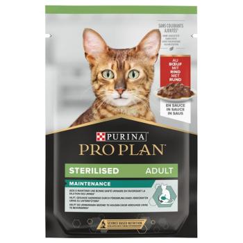 6x85g PURINA PRO PLAN Sterilised Adult Maintenance marha nedves macskatáp kép