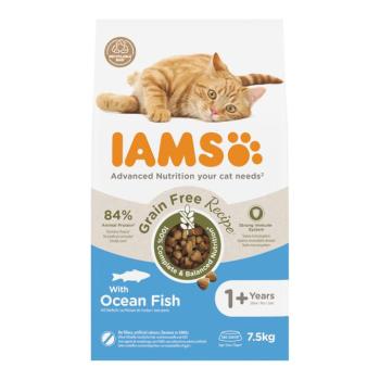 7,5kg IAMS Advanced Nutrition Grain Free tengeri hal száraz macskatáp kép
