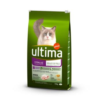 7,5kg Ultima Cat Sterilized Hairball száraz macskatáp kép