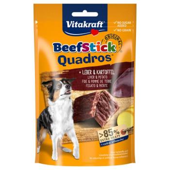 70g Vitakraft Beef Stick Quadros Máj & burgonya kutyasnack kép