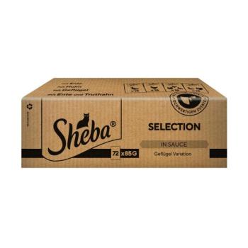 72x85g Sheba Selection szószban szárnyasválogatás nedves macskatáp kép