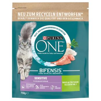 750g PURINA ONE Sensitive pulyka száraz macskatáp kép
