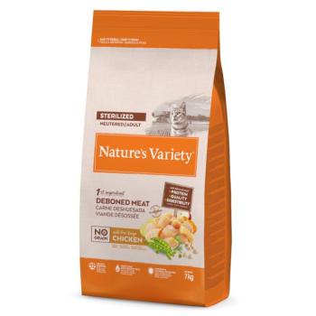 7kg Nature's Variety No Grain Sterilized Adult szabadtartású csirke száraz macskatáp 6+1kg ingyen kép