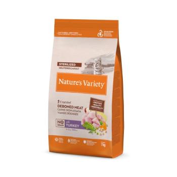 7kg Nature's Variety No Grain Sterlised pulyka száraz macskatáp 6+1kg ingyen kép
