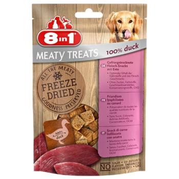 8 in 1 Meaty Treats fagyasztva szárított jutalomfalatok kutyáknak 100% kacsából 50 g kép