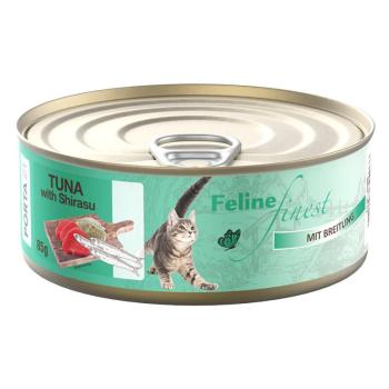 85g Porta21 Feline Finest Tonhal & sprotni nedves macskatáp kép