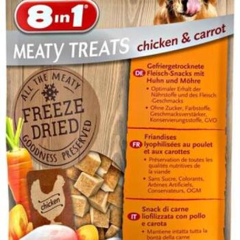 8in1 Meaty Treats FD csirke és sárgarépa 50 g kép