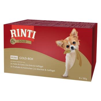 8x100g RINTI Gold Mini tálcás multibox nedves kutyatáp kép