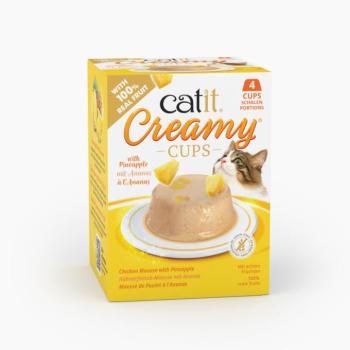 8x25g Catit Creamy Cups Csirkehús mousse ananásszal macskasnack kép