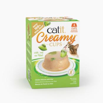 8x25g Catit Creamy Cups Csirkehús mousse kivivel macskasnack kép