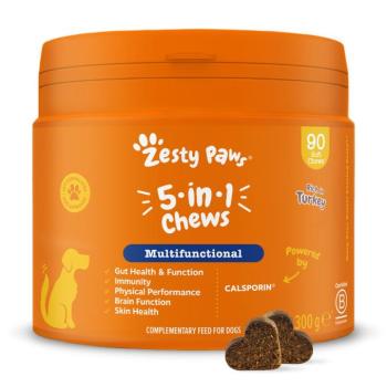 90db Zesty Paws 5-in-1 Chews pulyka étrendkiegészítő kutyáknak kép