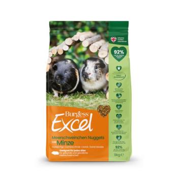 9kg Burgess Excel Adult Nuggets mentával étrend-kiegészítő eledel tengerimalacoknak kép