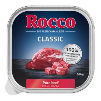 9x300g Rocco Classic tálcás nedves kutyatáp 9 x 300 g- Marha pur kép